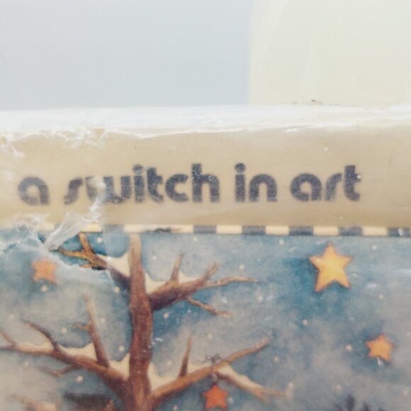 Folk Art Snowman Winter Scene Light Switch Plate Switchplate A switch In Art - Picture 2 of 7